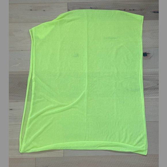 Neon Yellow circle scarf - Picture 2 of 2